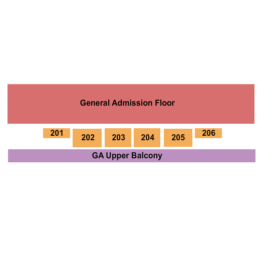 Temple Theatre - Tacoma End Stage GA Seating Chart